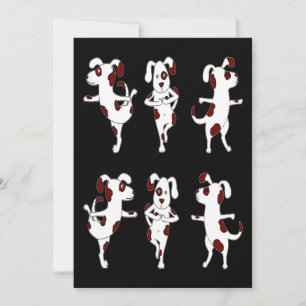 Carte De Remerciements Cadeau Dalmatien  Chiens De Yoga Pots Et Exercices