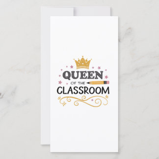 Carte De Remerciements Cadeau d'appréciation pour l'enseignant – Reine de