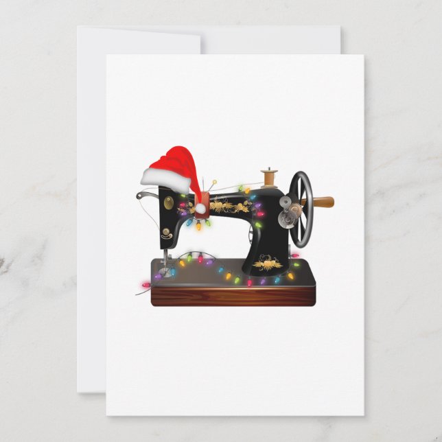 Carte De Remerciements Cadeau de couture| Joyeux Amour de Noël (Devant)