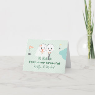 Carte De Remerciements Cadeau de Remerciement de Fête de Mariage de Balle