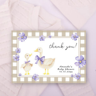 Carte De Remerciements Cadeau de remerciement pour une baby shower sur le