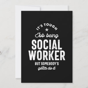 Carte De Remerciements Cadeau de titre d'emploi de travailleur social