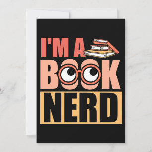 Carte De Remerciements Cadeau lecteur Je suis un nerd du livre