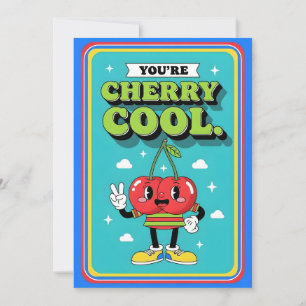 Carte De Remerciements Cadeau mignon Cerise Cool pour amateur de fruits r