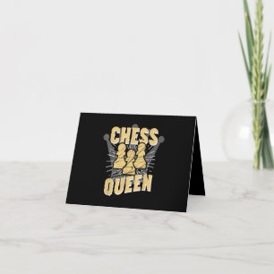 Carte De Remerciements Cadeau pour enfants et femmes de la Reine d'échecs