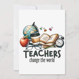 Carte De Remerciements Cadeau pour Enseignant | Les Enseignants Changent