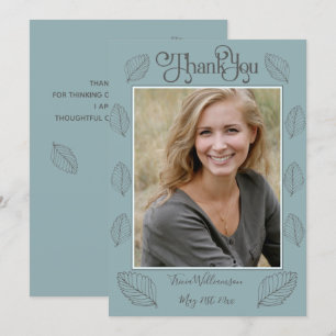 Carte de remerciements Cadeaux de graduation Portr
