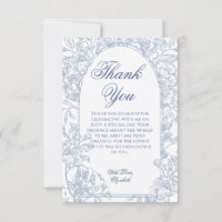 Cadre élégant vintage toile florale bleu français