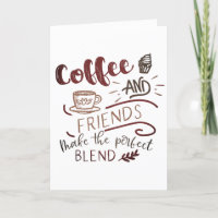 Café et amis Doodle Art Typographie