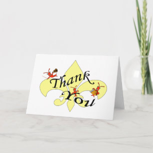 Carte De Remerciements Cajun Themed Crawfish Thank You