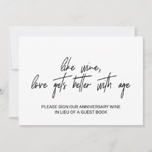 Carte De Remerciements Calligraphie Whimsical L'amour mieux avec signe d'