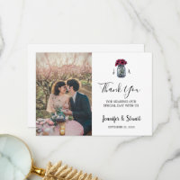 Camar de maçon rustique monogrammed mariage photo