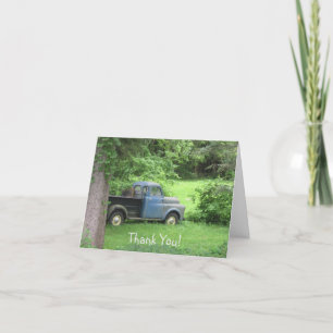 Carte De Remerciements Camion vintage