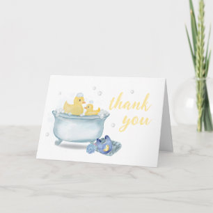 Carte De Remerciements Canard Maman en Caoutchouc Jaune Douche Bébé Fille