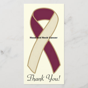 Carte De Remerciements Cancer de la tête et du cou