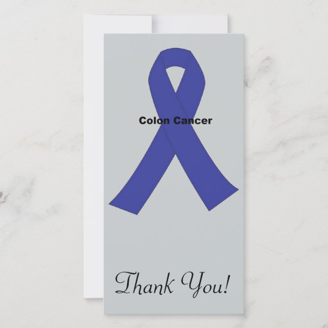 Carte De Remerciements Cancer du colon (Devant)