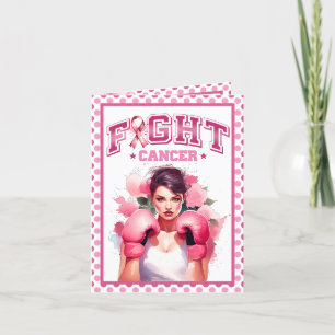 Carte De Remerciements Cancer du sein rose et relativement floral