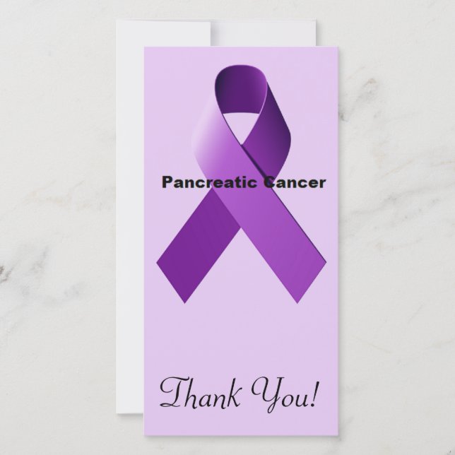 Carte De Remerciements Cancer pancréatique (Devant)