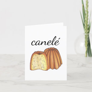 Carte De Remerciements Canelé Chef pâtisserie Pâtisserie Boulangerie Alim