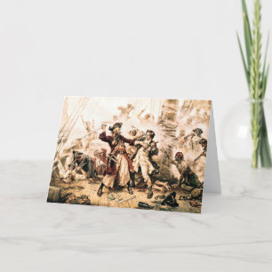 Carte De Remerciements Capture, Barbe noire pirate, Revenge de la reine A