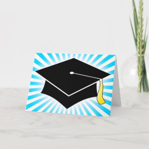Carte De Remerciements capuchon de graduation d'éclatement de lumière
