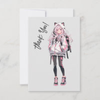 Caractère fille Anime Neko Kawaii