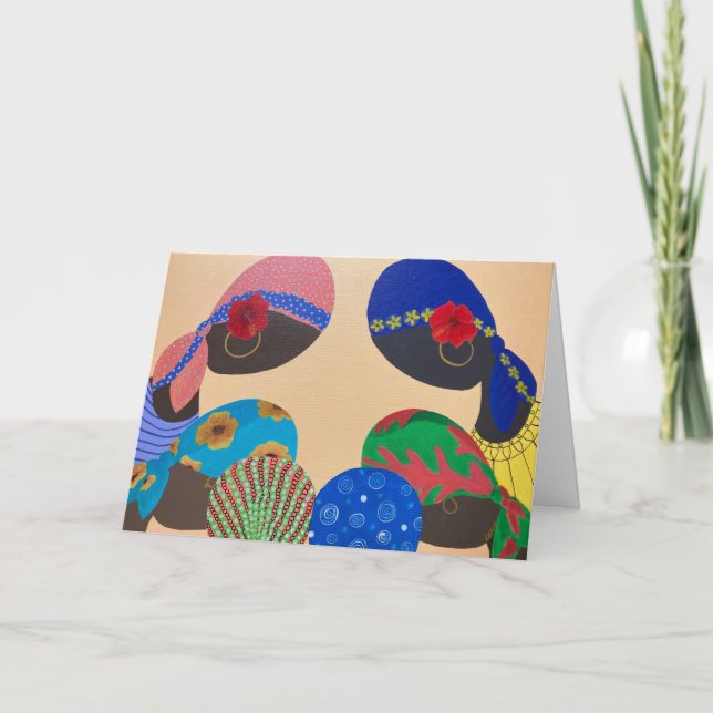 Carte De Remerciements Caribbean Women All occasion Card (Devant)
