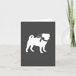 Carte De Remerciements Carlin Chien Baby shower Gris Chiot Chien Neutre G