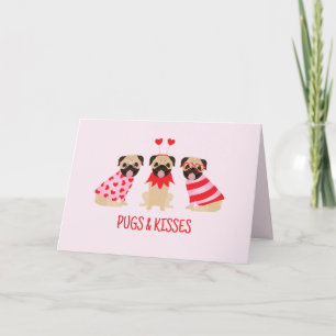 Carte De Remerciements Carlins Et Baisers De Bons Chiens Carlins