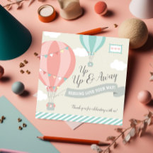 Carré Pastel Hot Air Up & Away