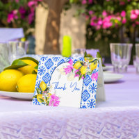 Carrelage bleu citron bougainvillier Amalfi Posita