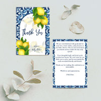 Carrelage bleu et citron Amalfi Positano baby show