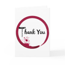 Carte Remerciements Vino