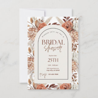 Carte De Remerciements Carton d'invitation de mariage bohème aquarelle fl