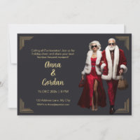 Carton d'invitation de vacances Fashionista