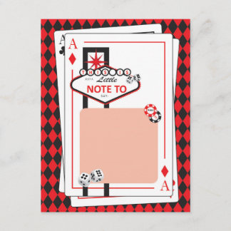 Carte De Remerciements Casino / Las Vegas Night - Fête des adultes - Merc