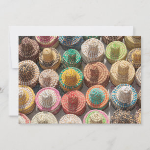 Carte De Remerciements Casquettes tissés colorés