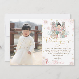 Carte De Remerciements Casse-Noisette Winter Onederland Photo 1er Anniver