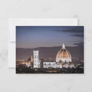 Carte De Remerciements Cathédrale - Florance Italie