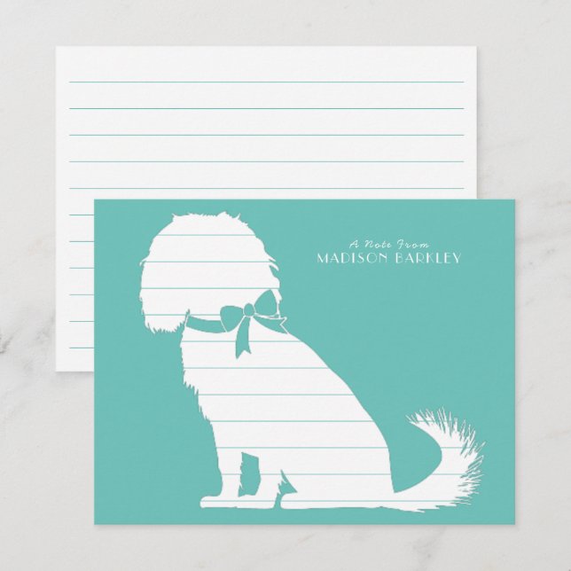 Carte De Remerciements Cavalier King Charles Spaniel Chien Chien Chien Ch (Devant / Derrière)