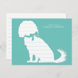 Carte De Remerciements Cavalier King Charles Spaniel Chien Chien Chien Ch