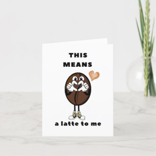 Carte De Remerciements Cela Signifie Une Latte (Lot) Pour Moi