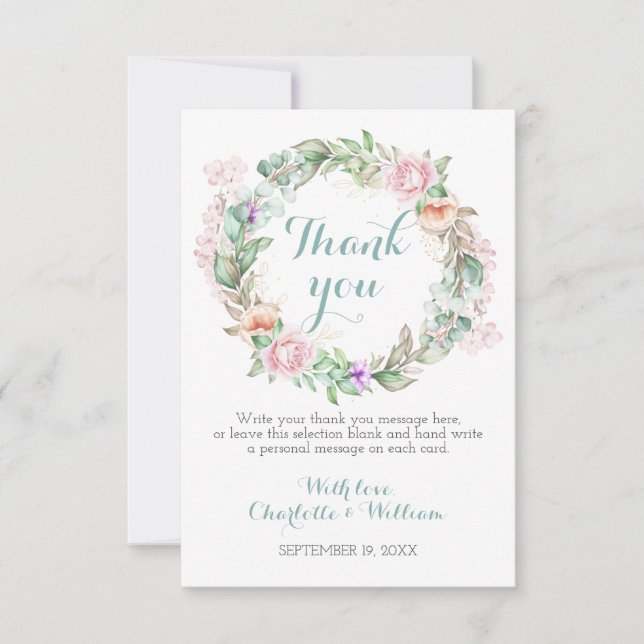 Carte De Remerciements Célébration de 60 ans de mariage diamanté avec des (Devant)