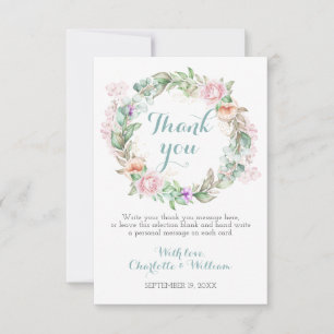 Carte De Remerciements Célébration de 60 ans de mariage diamanté avec des