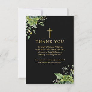 Carte De Remerciements Célébration De La Vie Des Fêtes De La Vie