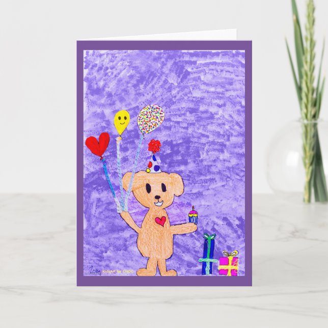 Carte De Remerciements Célébrez - Art pour enfants pour CHOC (Devant)