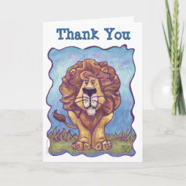 Carte De Remerciements Centre du parti Lion