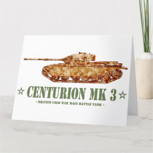 Carte De Remerciements Centurion MK 3 Tank British MBT de guerre froide
