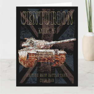 Carte De Remerciements Centurion MK 5 MBT. Batterie principale britanniqu