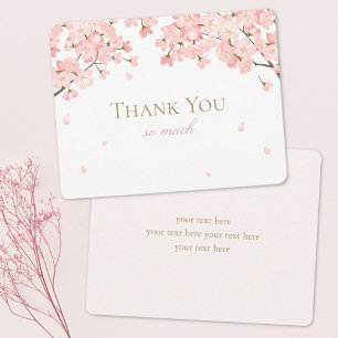 Carte De Remerciements Cerisiers Japonais Fleurs de Cerisier Roses de Pri